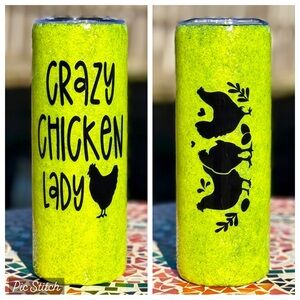 Adorable 20oz “Crazy Chicken Lady” Tumbler